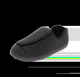 Doctor 2 Black Wool Slipper