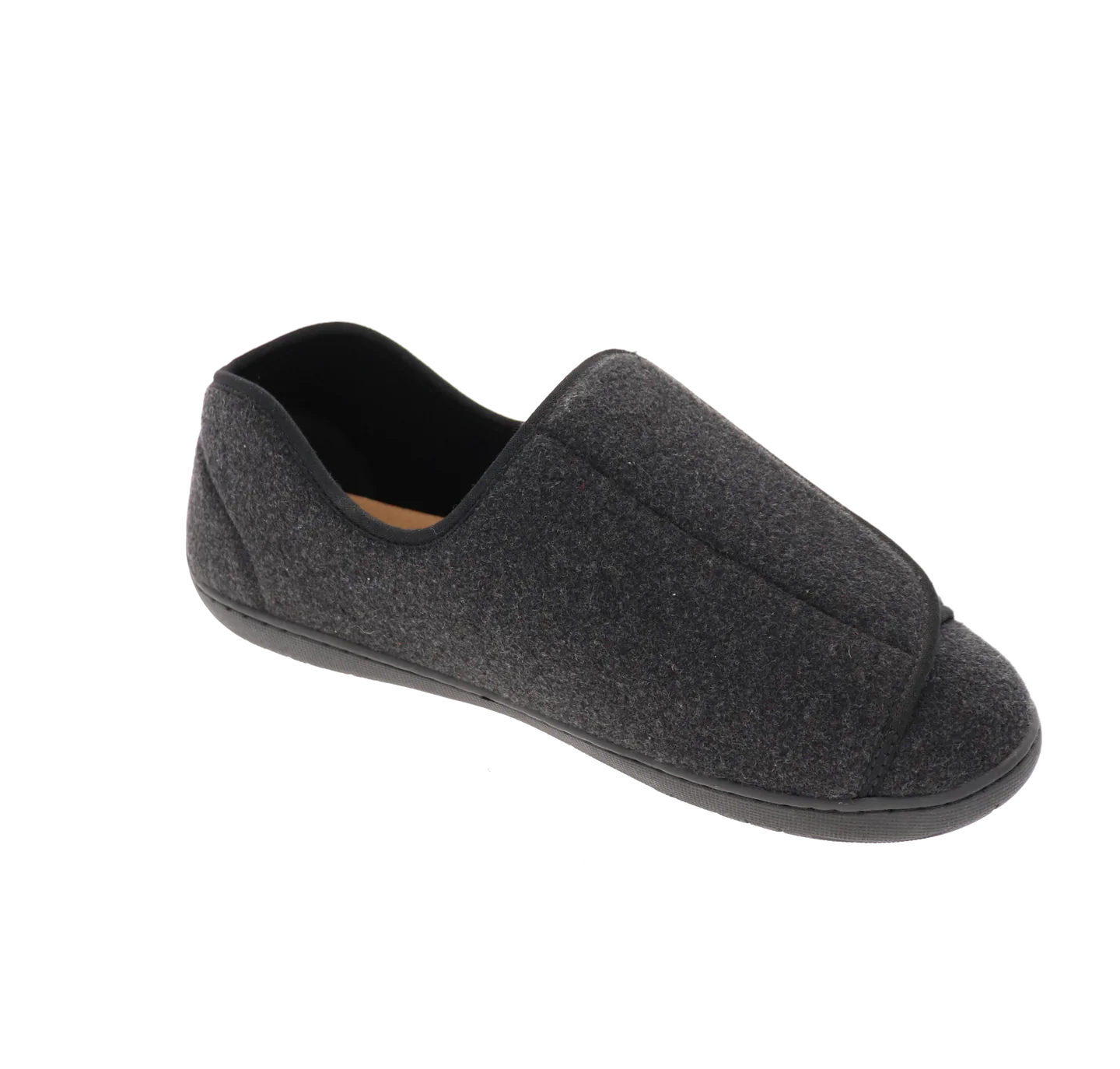 Doctor 2 Black Wool Slipper