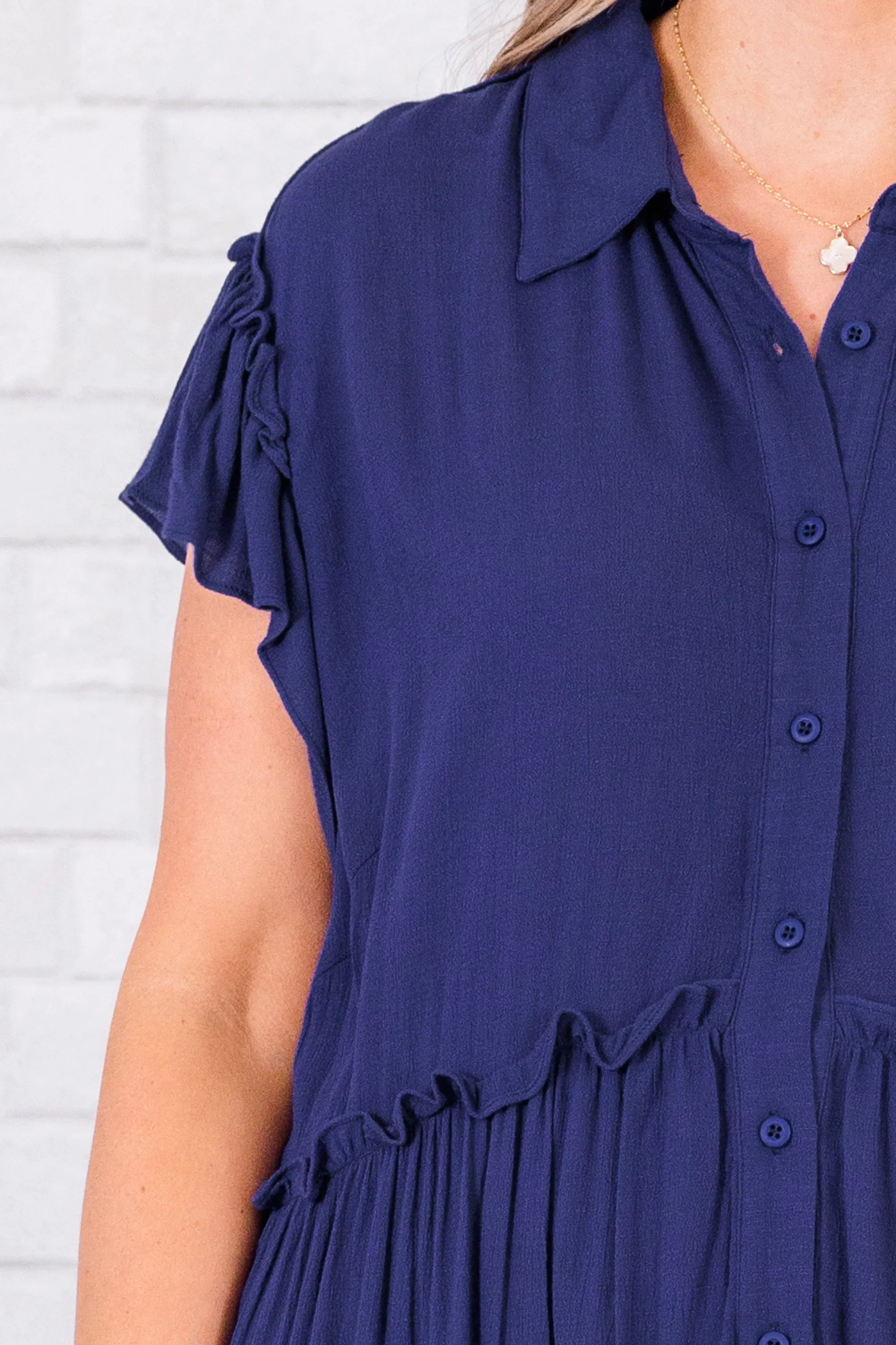 Escape To Comfort Dress, Navy