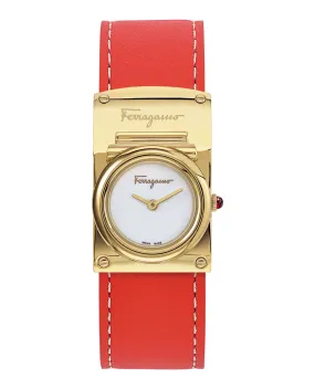 Ferragamo Boxyz Leather Watch