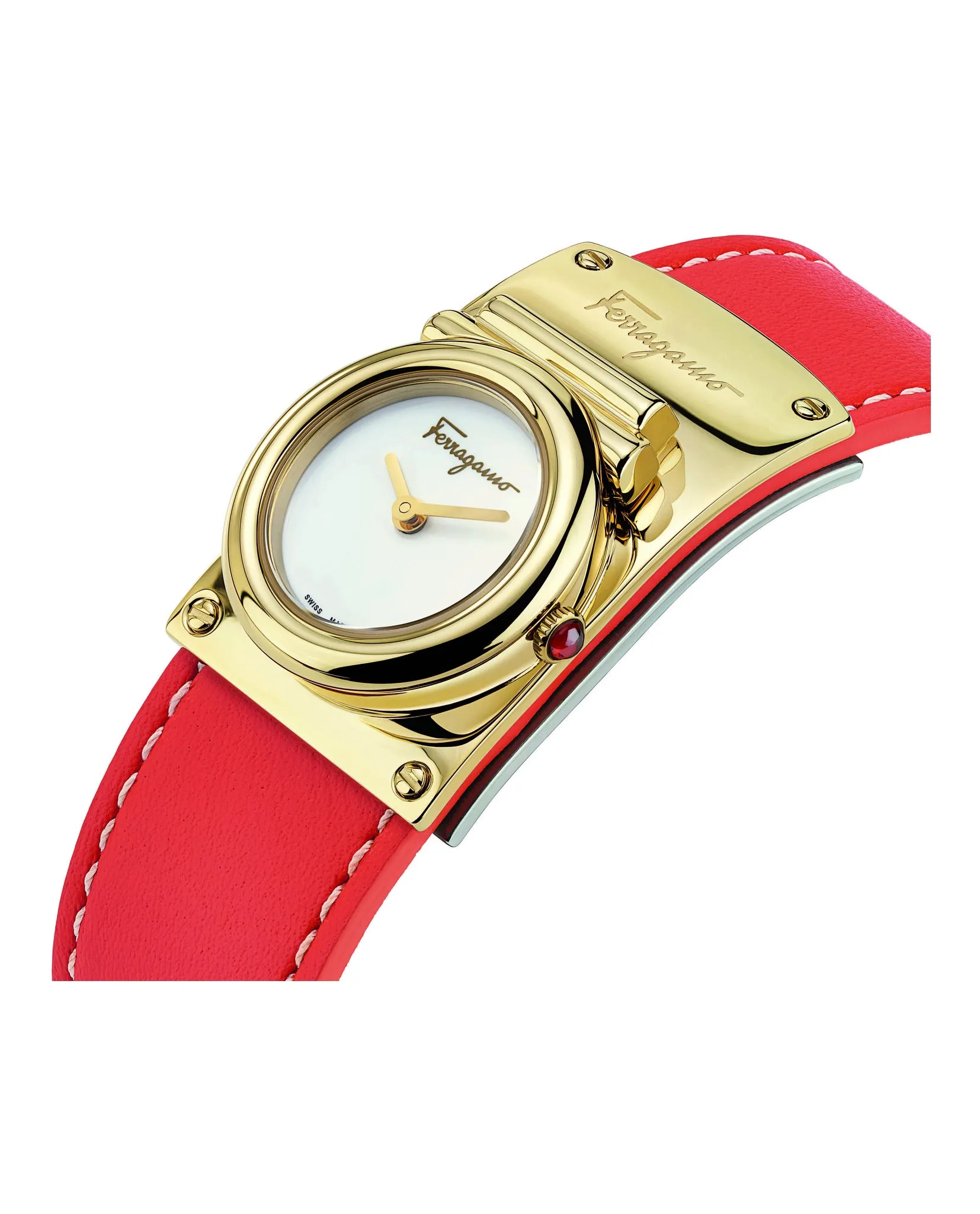 Ferragamo Boxyz Leather Watch