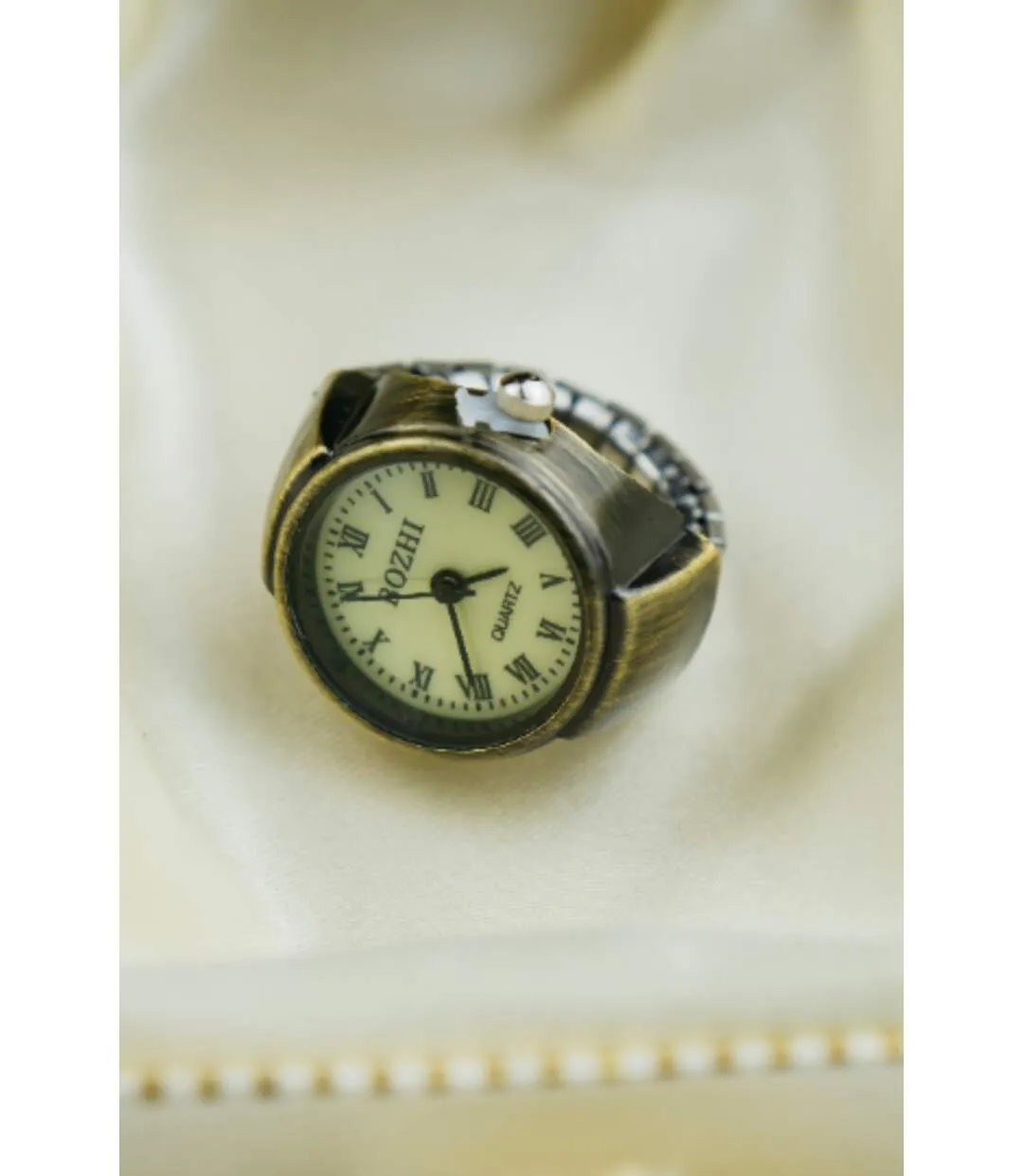 Finger Elastic Punk Hip Hop Watch Ring vintage watch