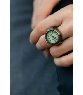 Finger Elastic Punk Hip Hop Watch Ring vintage watch