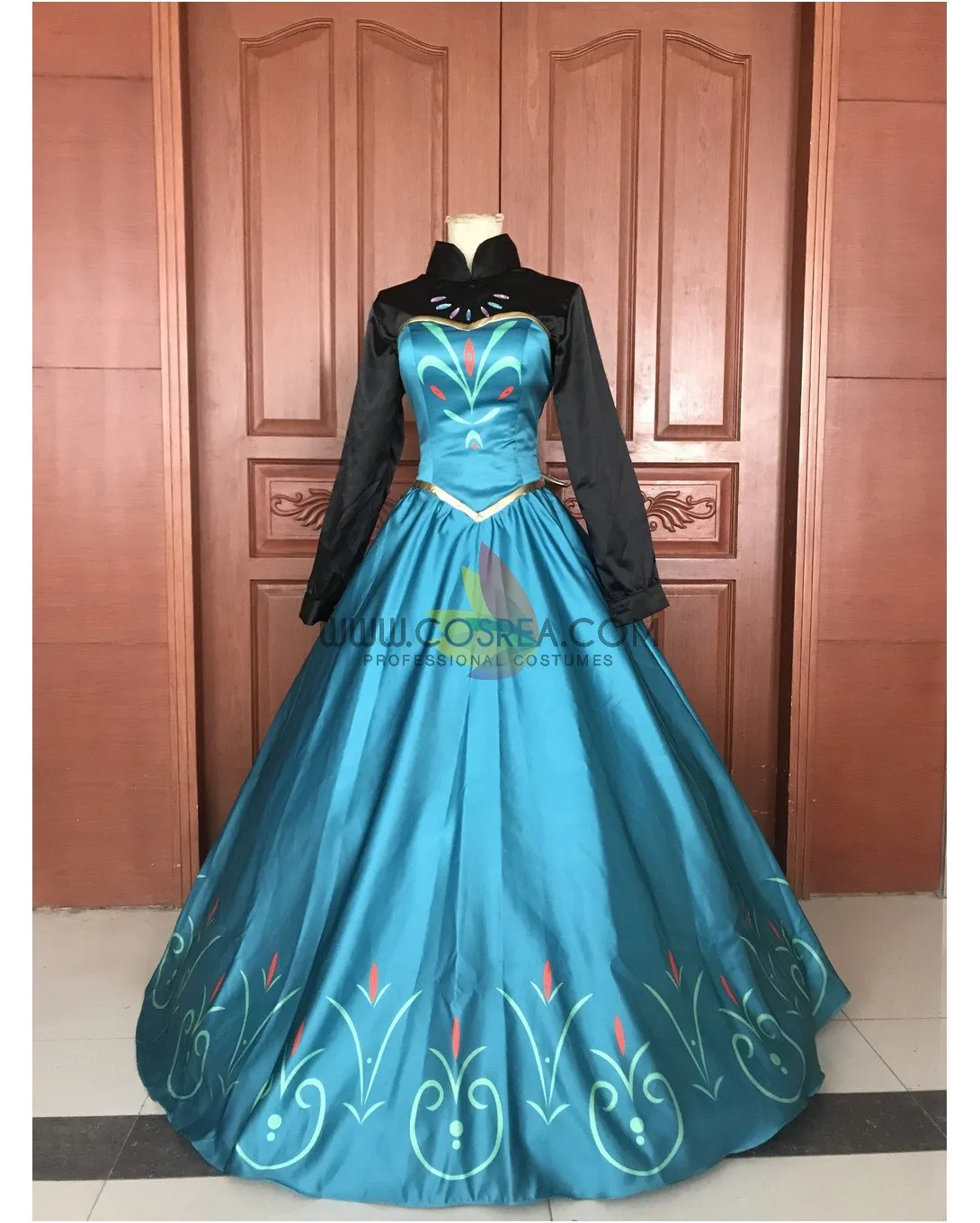 Frozen Elsa Coronation Printed Cosplay Costume