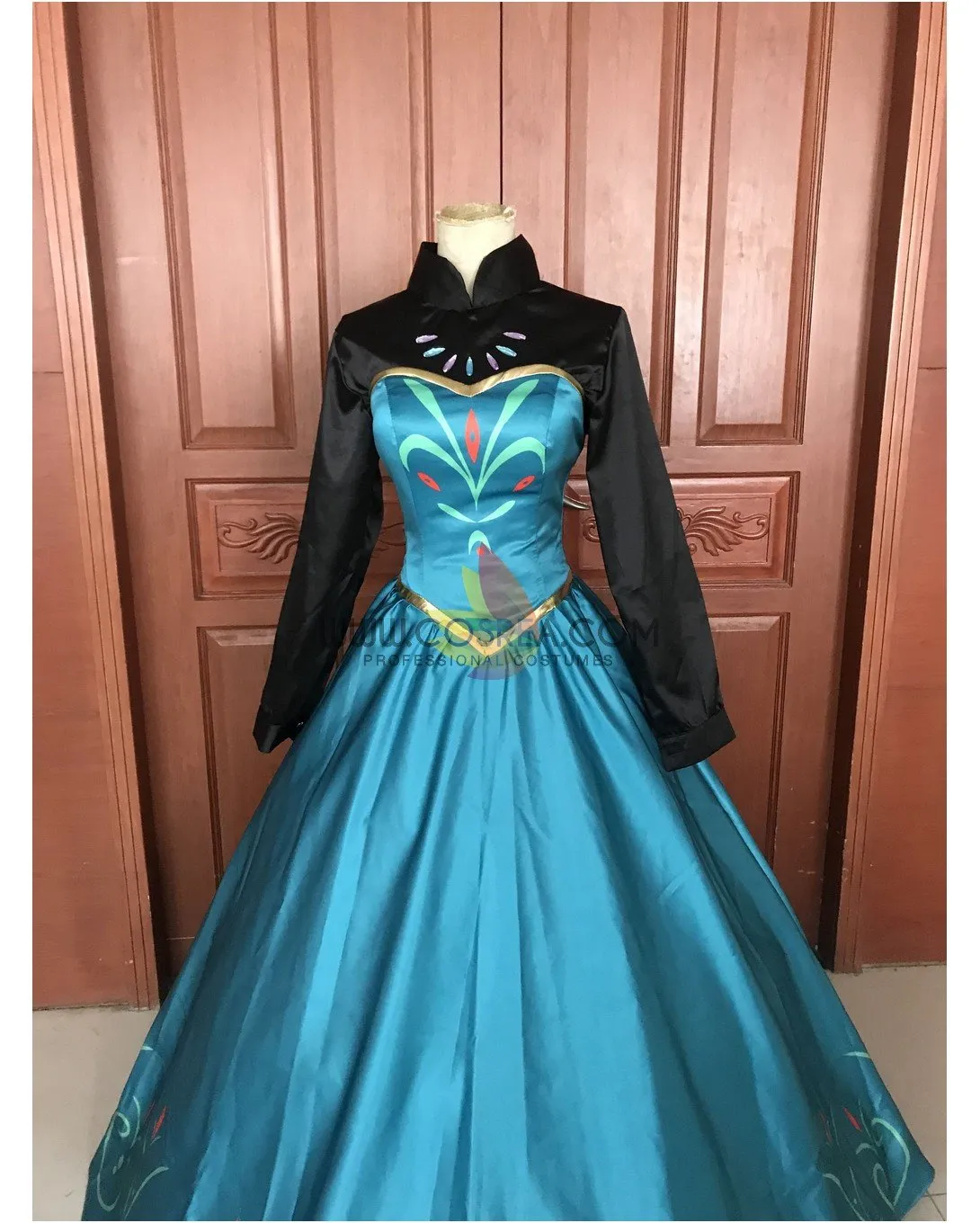 Frozen Elsa Coronation Printed Cosplay Costume