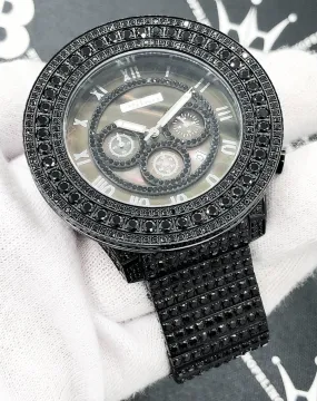 Full Bustdown CZ XL Bling Bling Hip Hop Watch