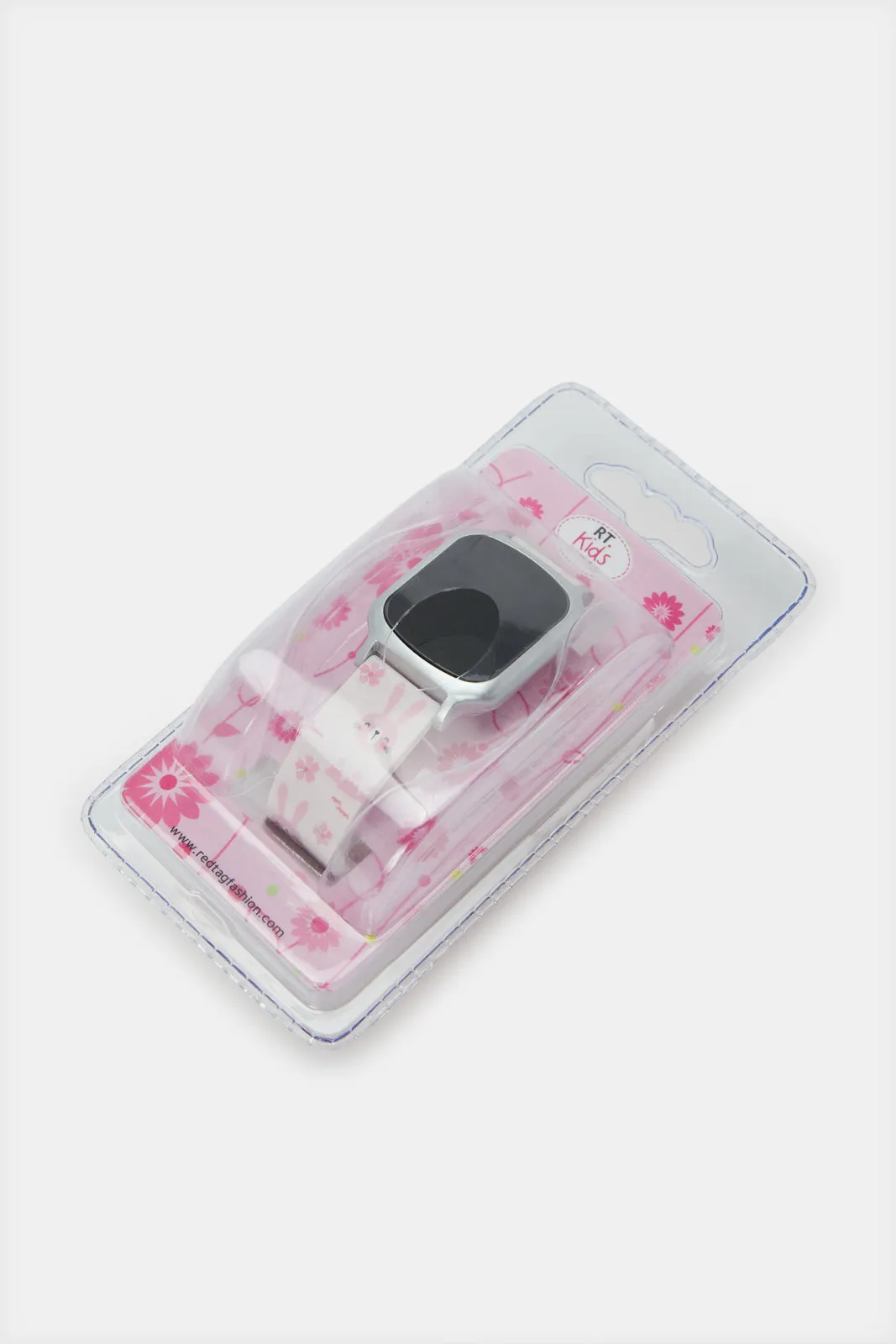 Girls Pink Printed Digital Watch