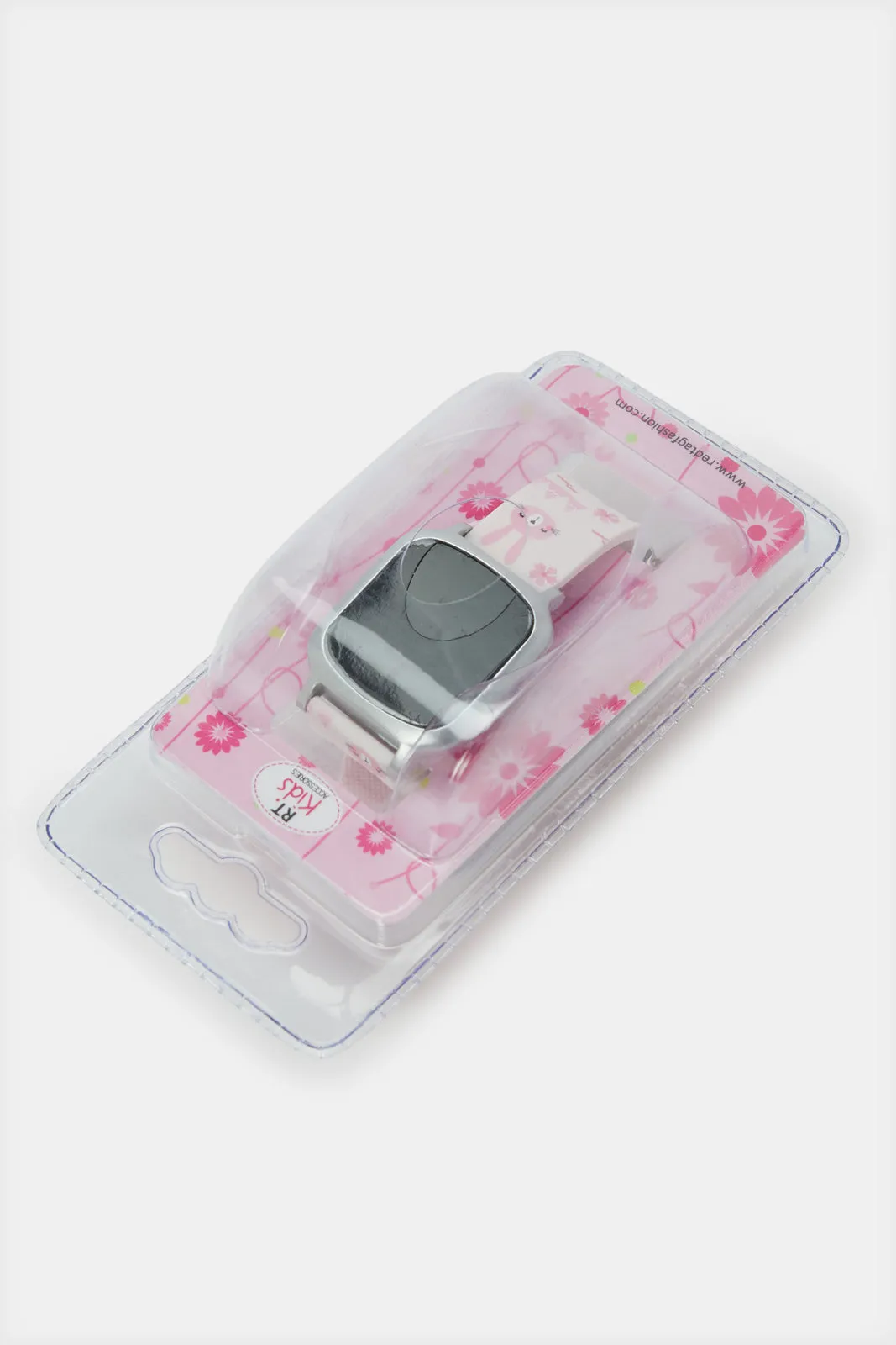 Girls Pink Printed Digital Watch