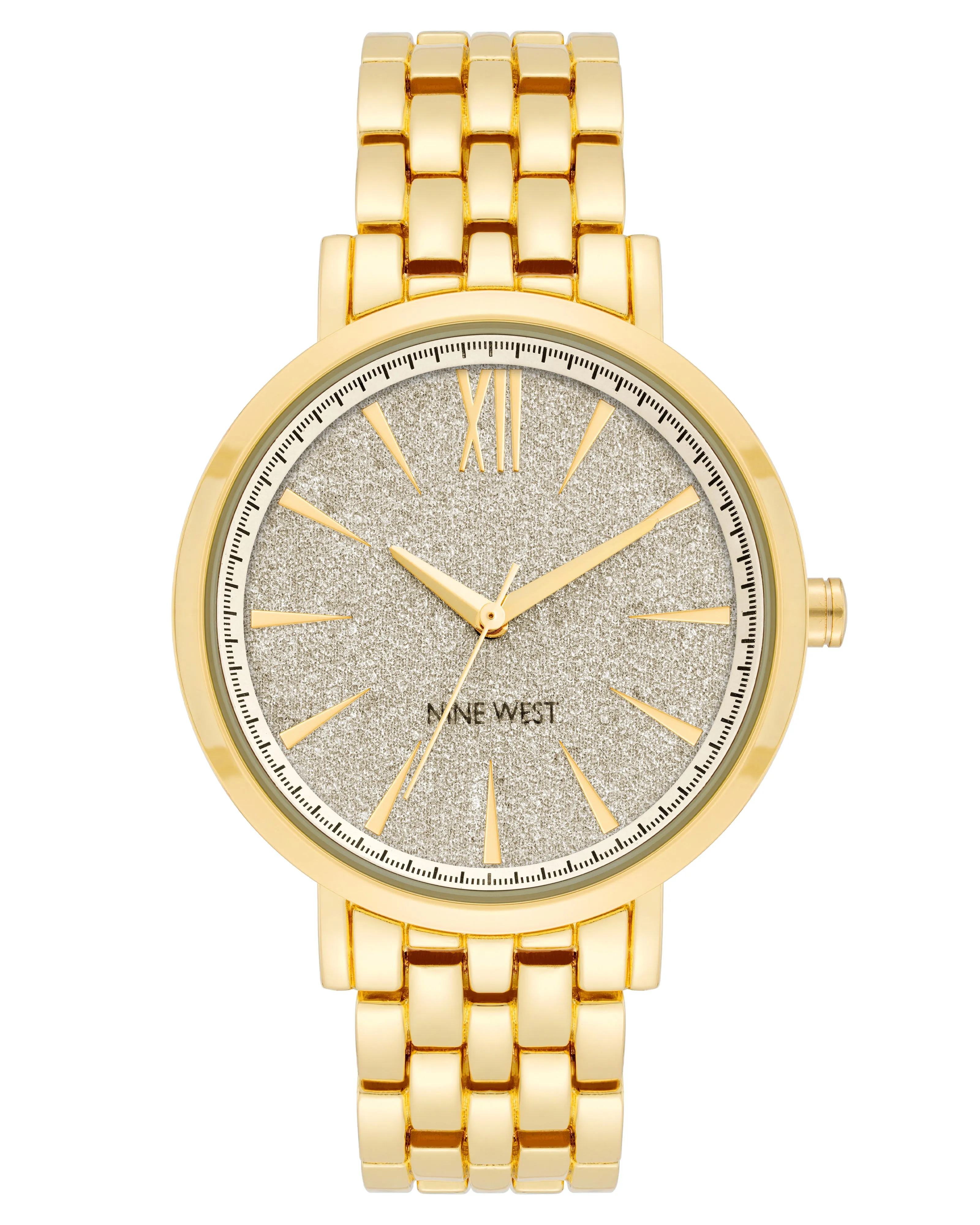 Glitter Accented Dial Watch