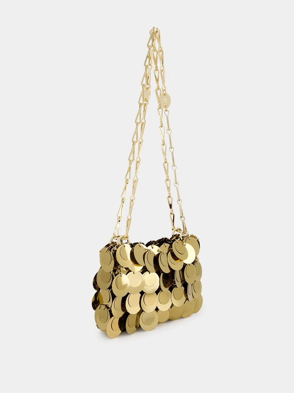 Gold Sparkle Discs Nano Bag