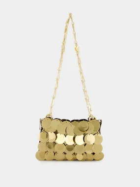 Gold Sparkle Discs Nano Bag