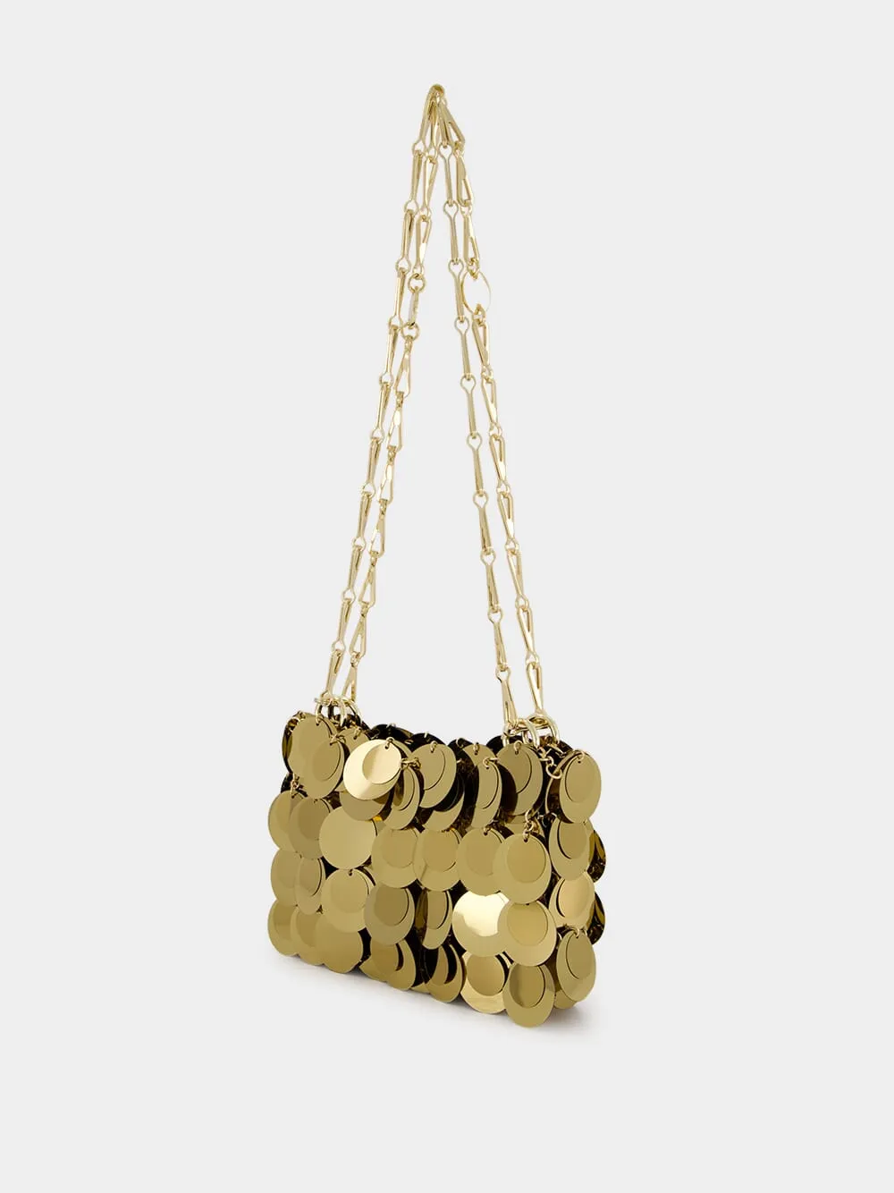 Gold Sparkle Discs Nano Bag