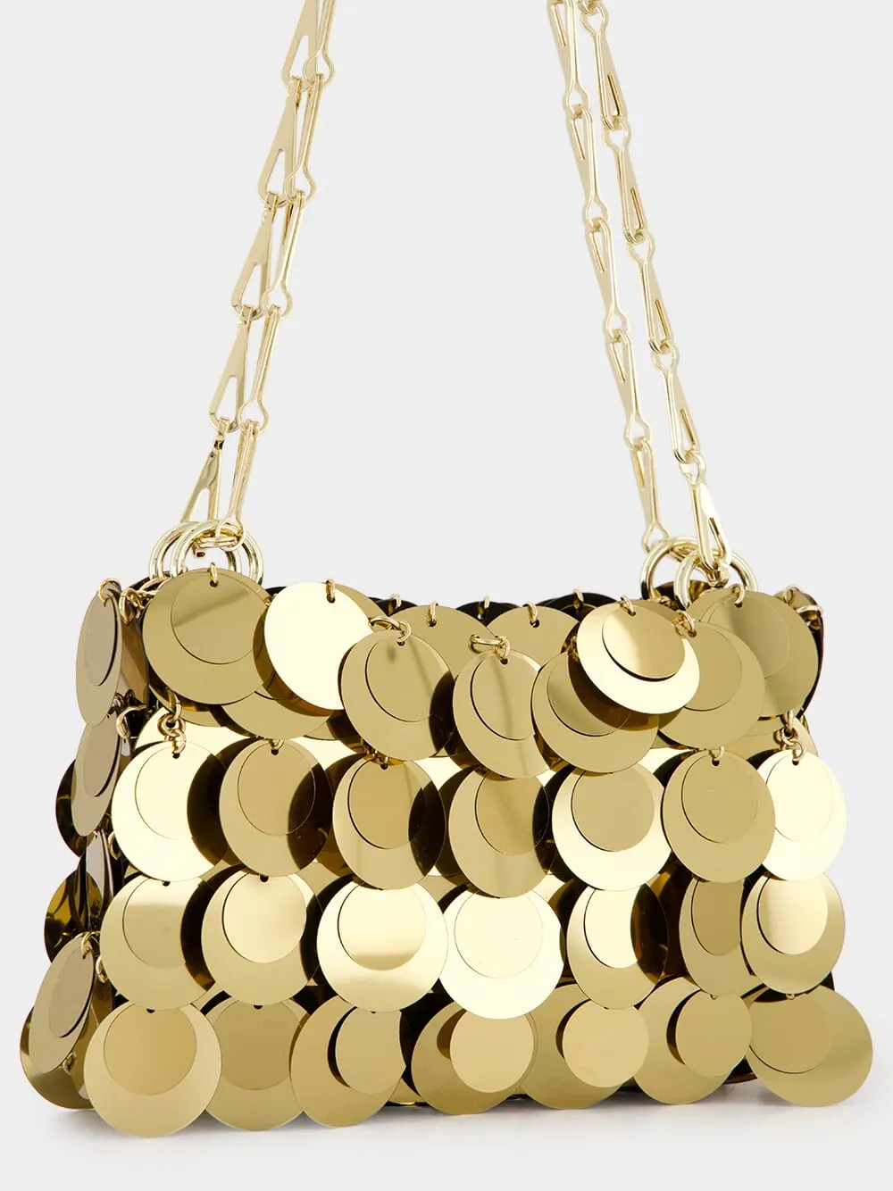 Gold Sparkle Discs Nano Bag