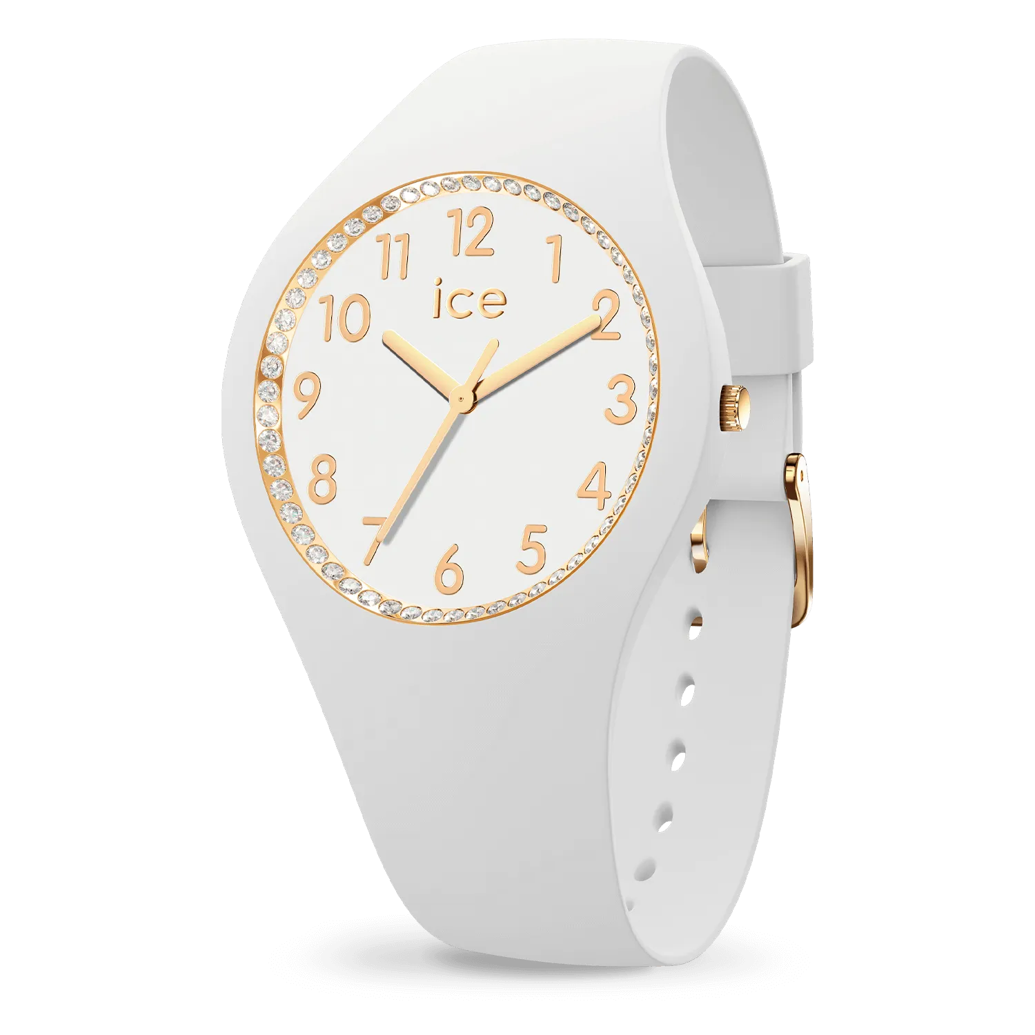 Ice - Cosmos White Crystal Numbers Medium Watch