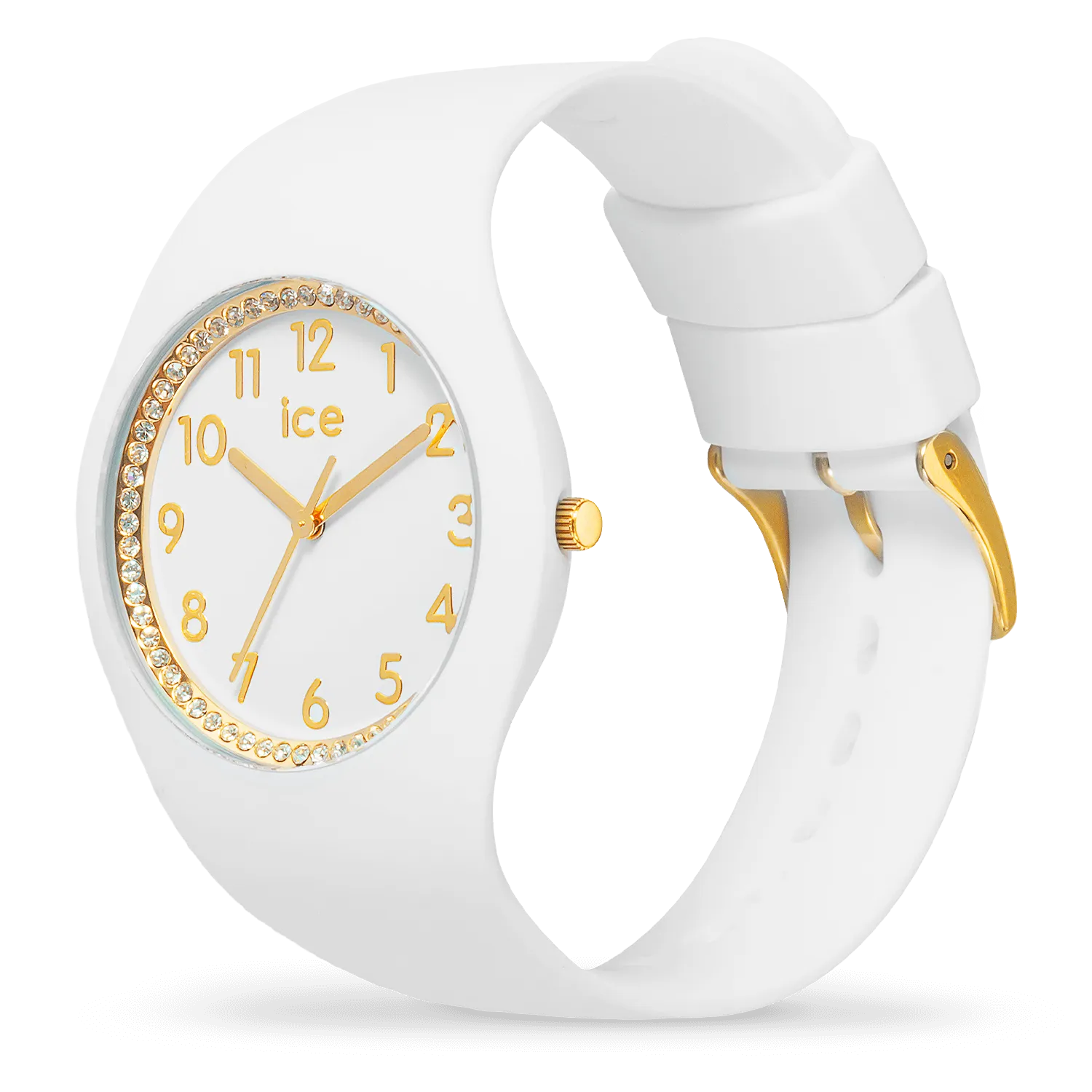 Ice - Cosmos White Crystal Numbers Medium Watch