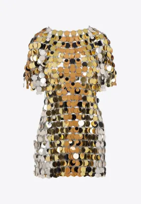 Iconic Sparkle Discs Mini Dress