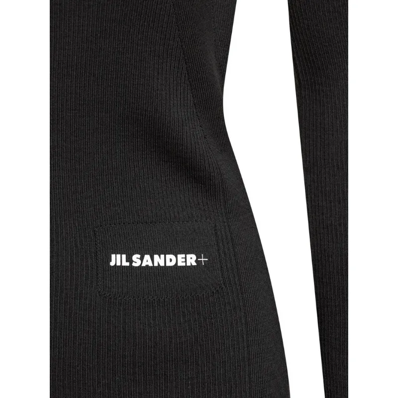 Jil Sander  |Crew Neck Casual Style Wool Long Sleeves Plain Logo