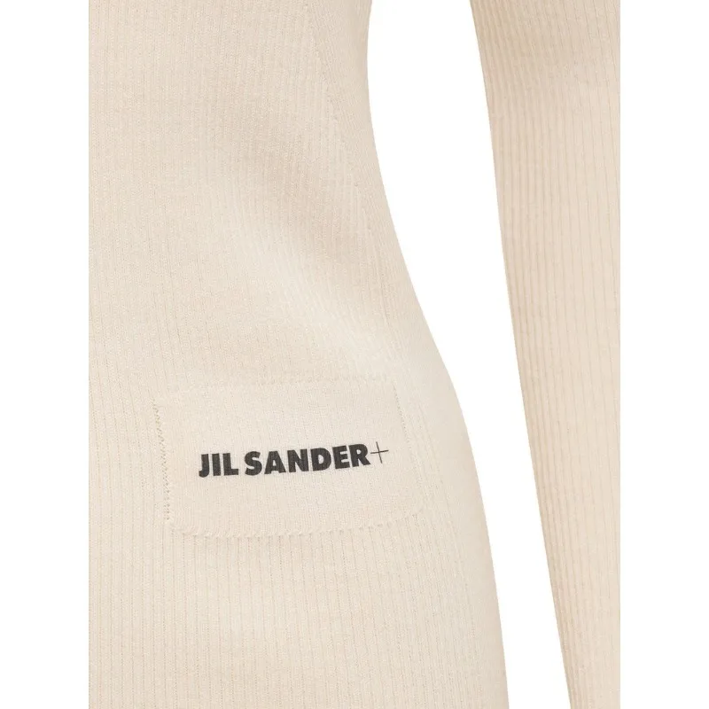 Jil Sander  |Crew Neck Casual Style Wool Long Sleeves Plain Logo