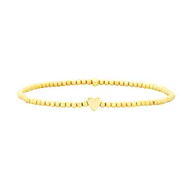 Karen Lazar Design 2MM Signature Bracelet with 14K Heart Bead