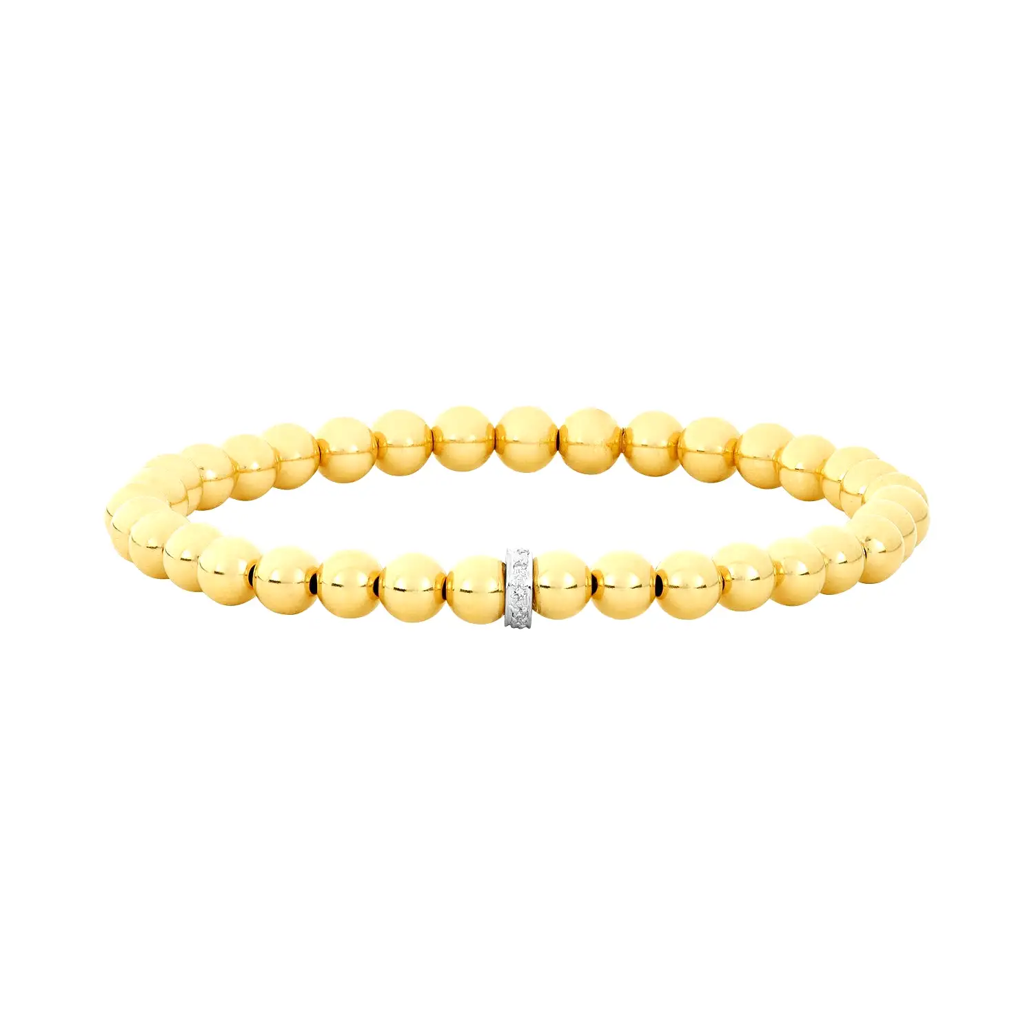 Karen Lazar Design 5MM Signature Bracelet with 14K Diamond Rondelle