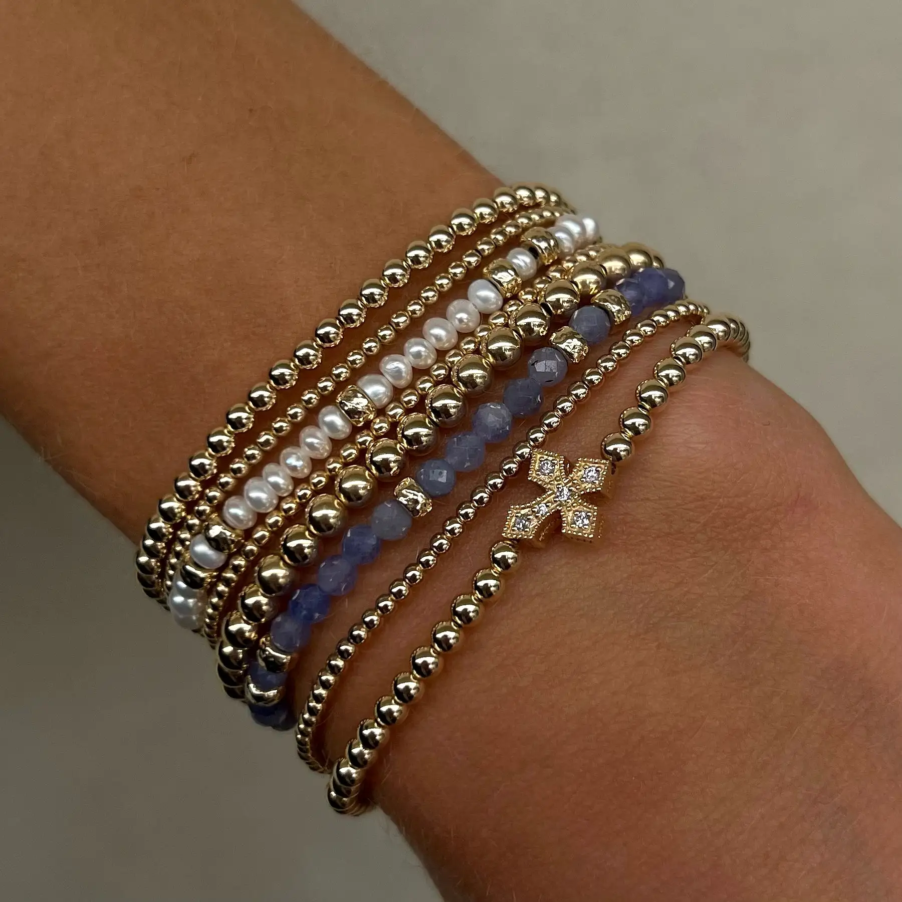 Karen Lazar Design December Tanzanite and Rondelle Bracelet