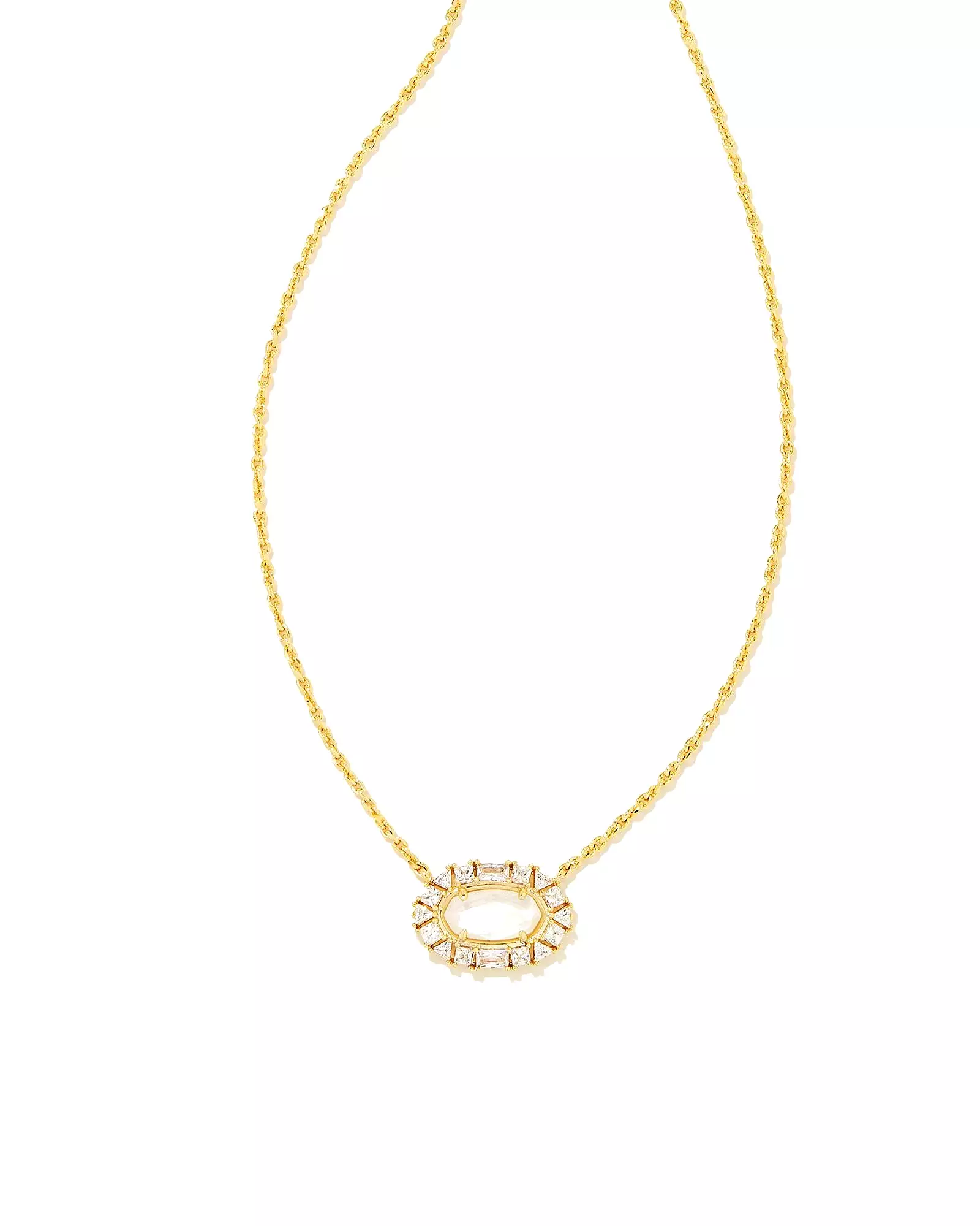 Kendra Scott Elisa Crystal Frame Pendant Necklace