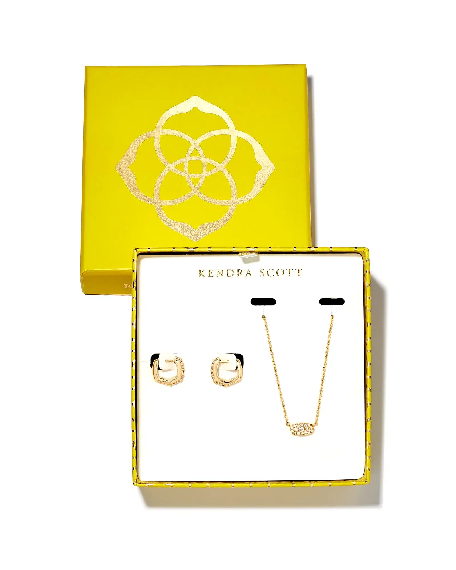 Kendra Scott Grayson Crystal Pendant and Huggie Gift Set