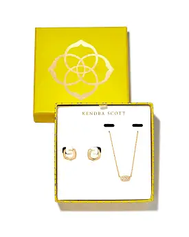 Kendra Scott Grayson Crystal Pendant and Huggie Gift Set