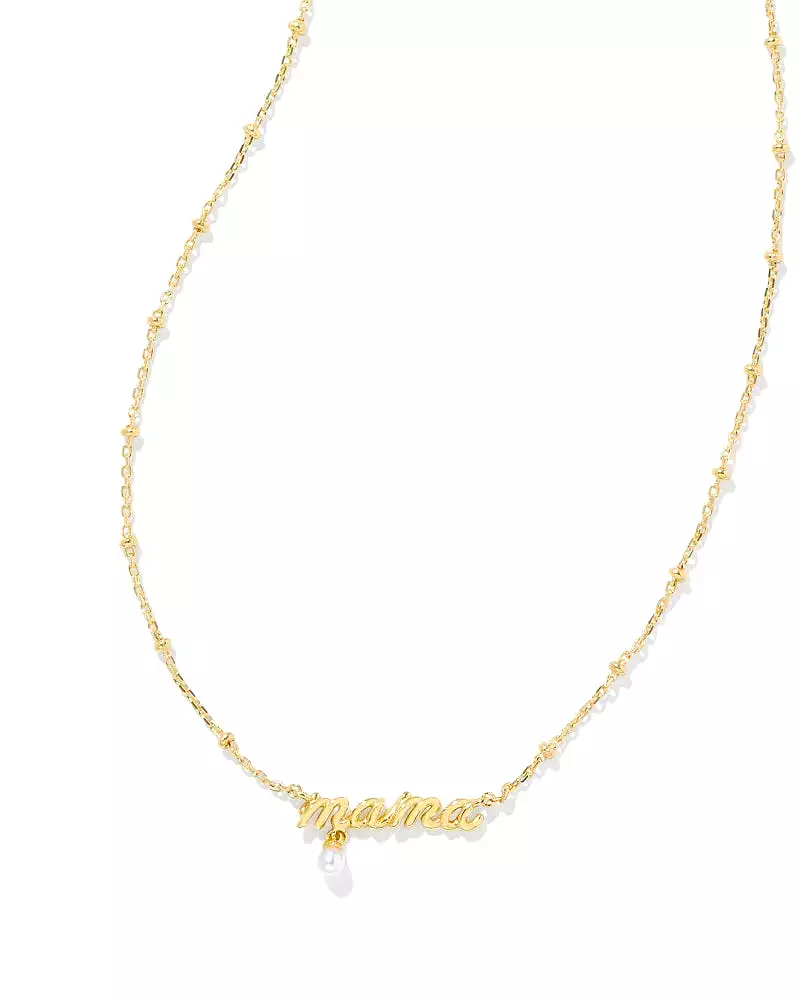 Kendra Scott Mama Script Pendant Necklace