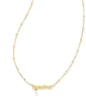 Kendra Scott Mama Script Pendant Necklace