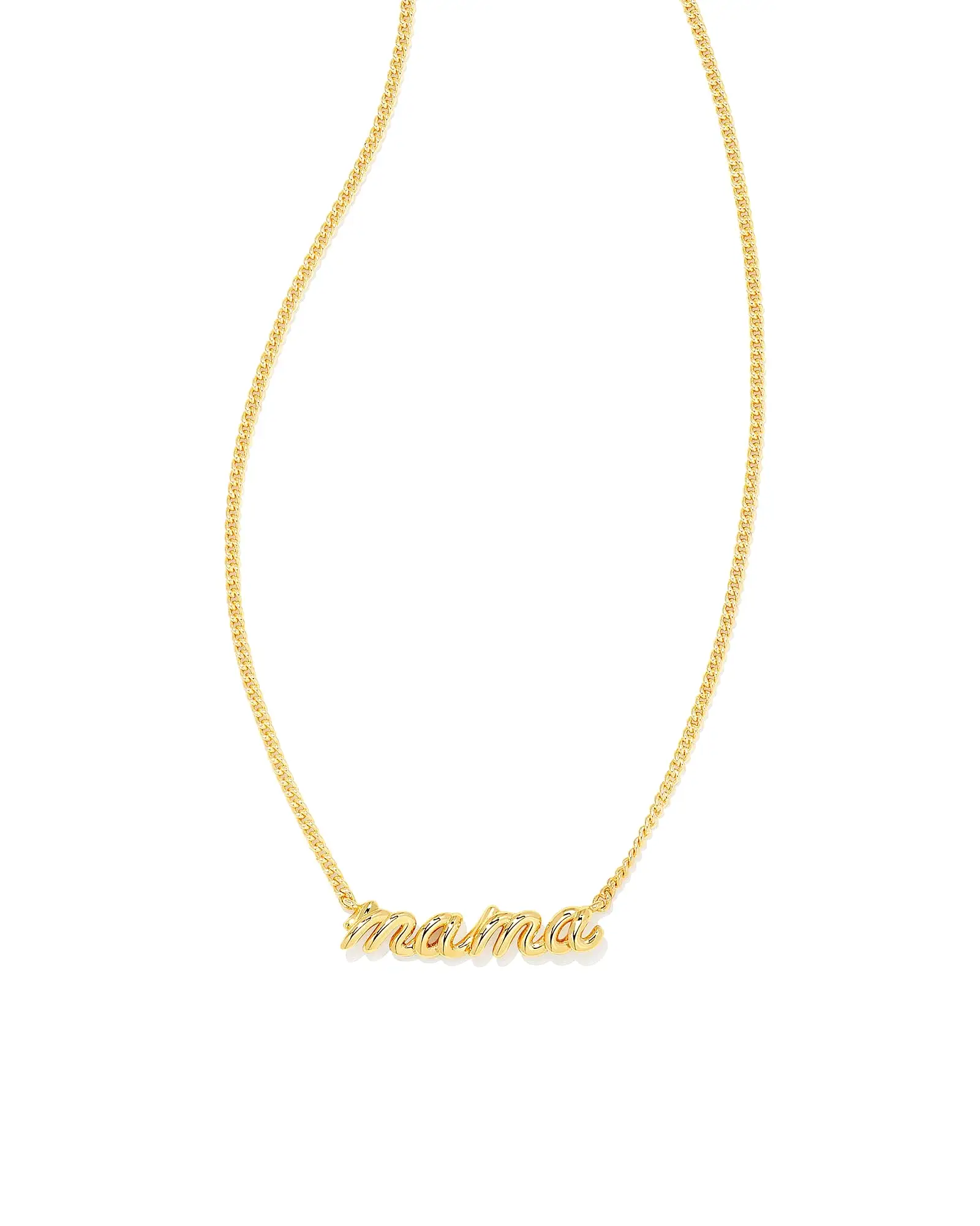 Kendra Scott MAMA Script Pendant Necklace