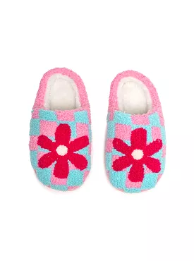 Kids Retro Flower Slippers