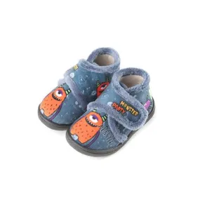 Kids Strap Over Strap Bedroom Slippers Monster Theme Plumaflex sale