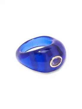 Lizzie Fortunato Monument Ring - Azure