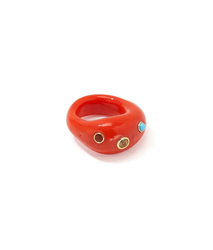 Lizzie Fortunato Ring in Red Hot - Size 6