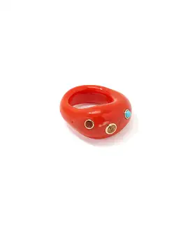 Lizzie Fortunato Ring in Red Hot - Size 6