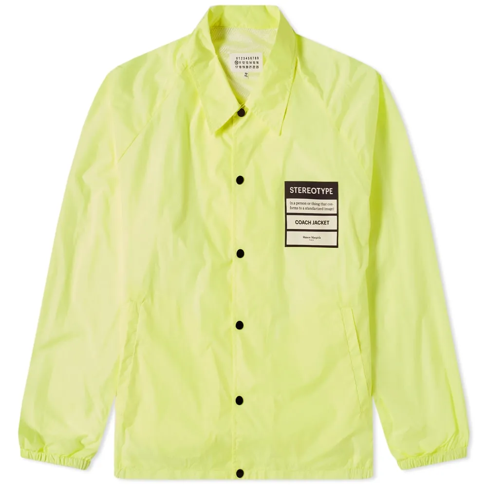 Maison Margiela 10 Stereotype Coach JacketFluro Yellow