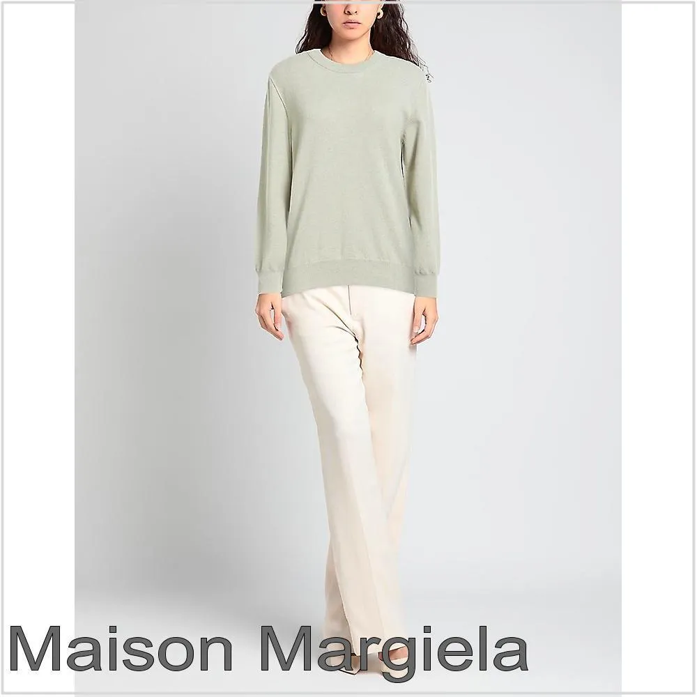 Maison Margiela  |Casual Style Long Sleeves Plain V-neck & Crew neck