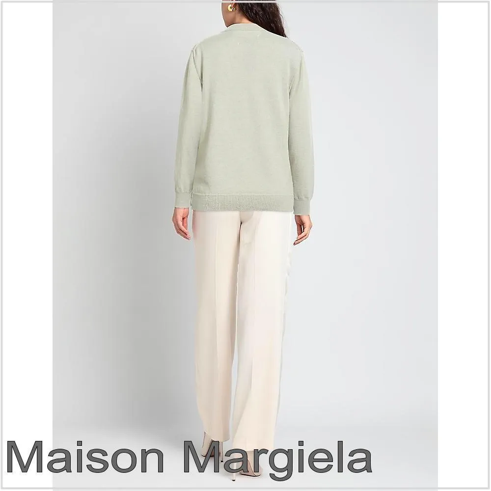 Maison Margiela  |Casual Style Long Sleeves Plain V-neck & Crew neck