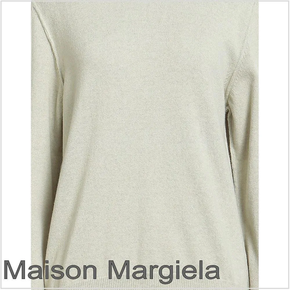 Maison Margiela  |Casual Style Long Sleeves Plain V-neck & Crew neck