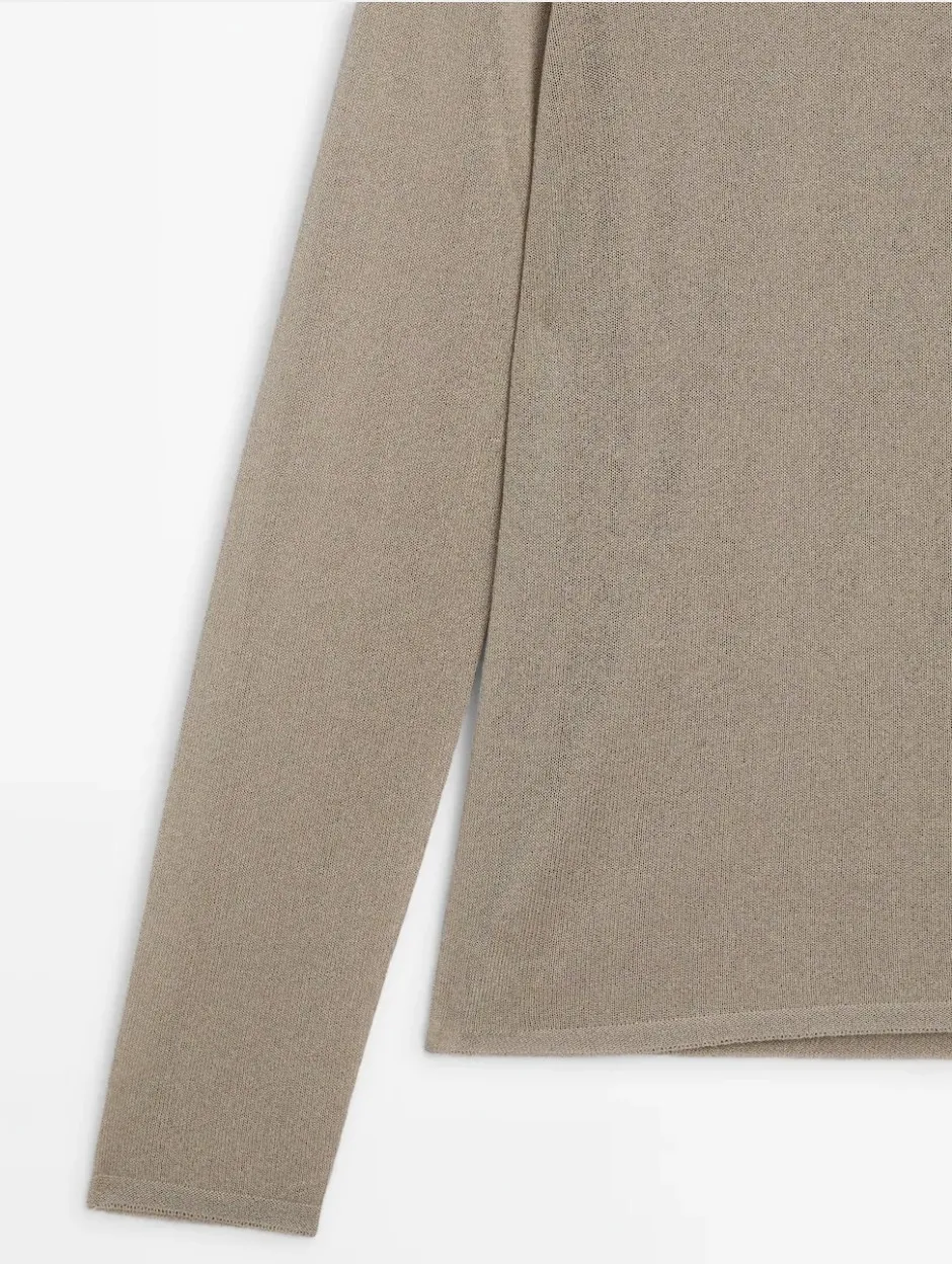 Massimo Dutti  |Casual Style Long Sleeves Plain Elegant Style