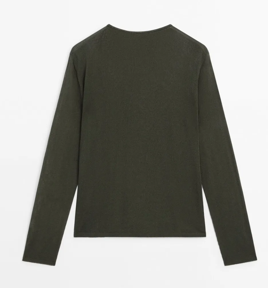 Massimo Dutti  |Casual Style Long Sleeves Plain Elegant Style