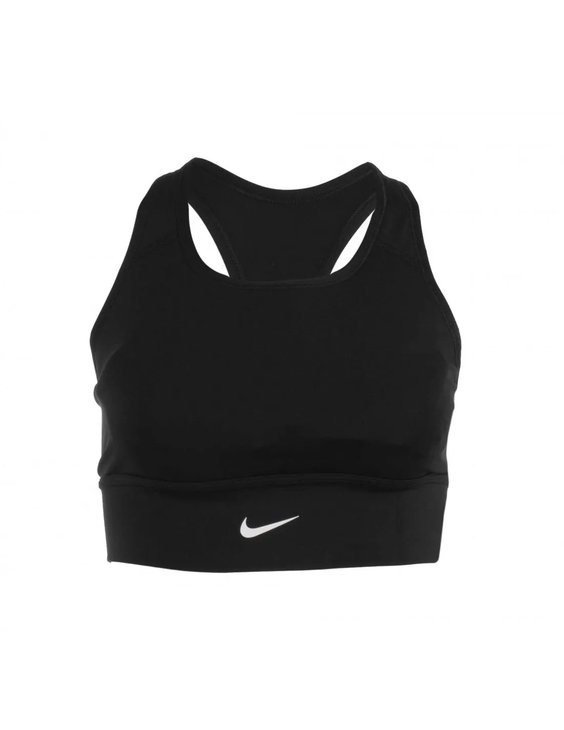 Medium-Support 1-Piece Pad Sports Bra (Black)