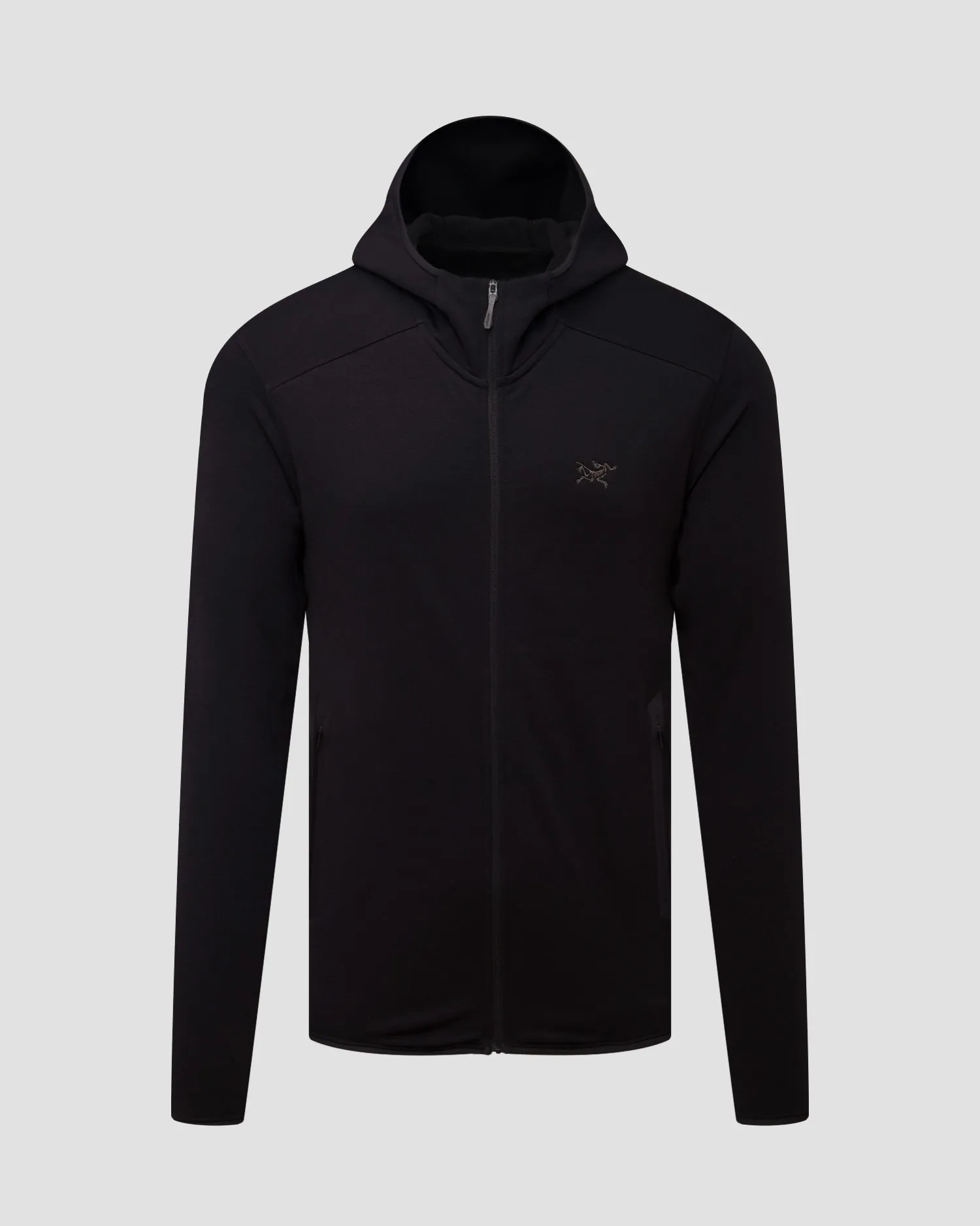 Men's black midlayer hooded sweatshirt Arcteryx Kyanite x000008446-black