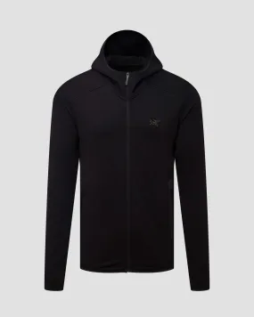 Men's black midlayer hooded sweatshirt Arcteryx Kyanite x000008446-black