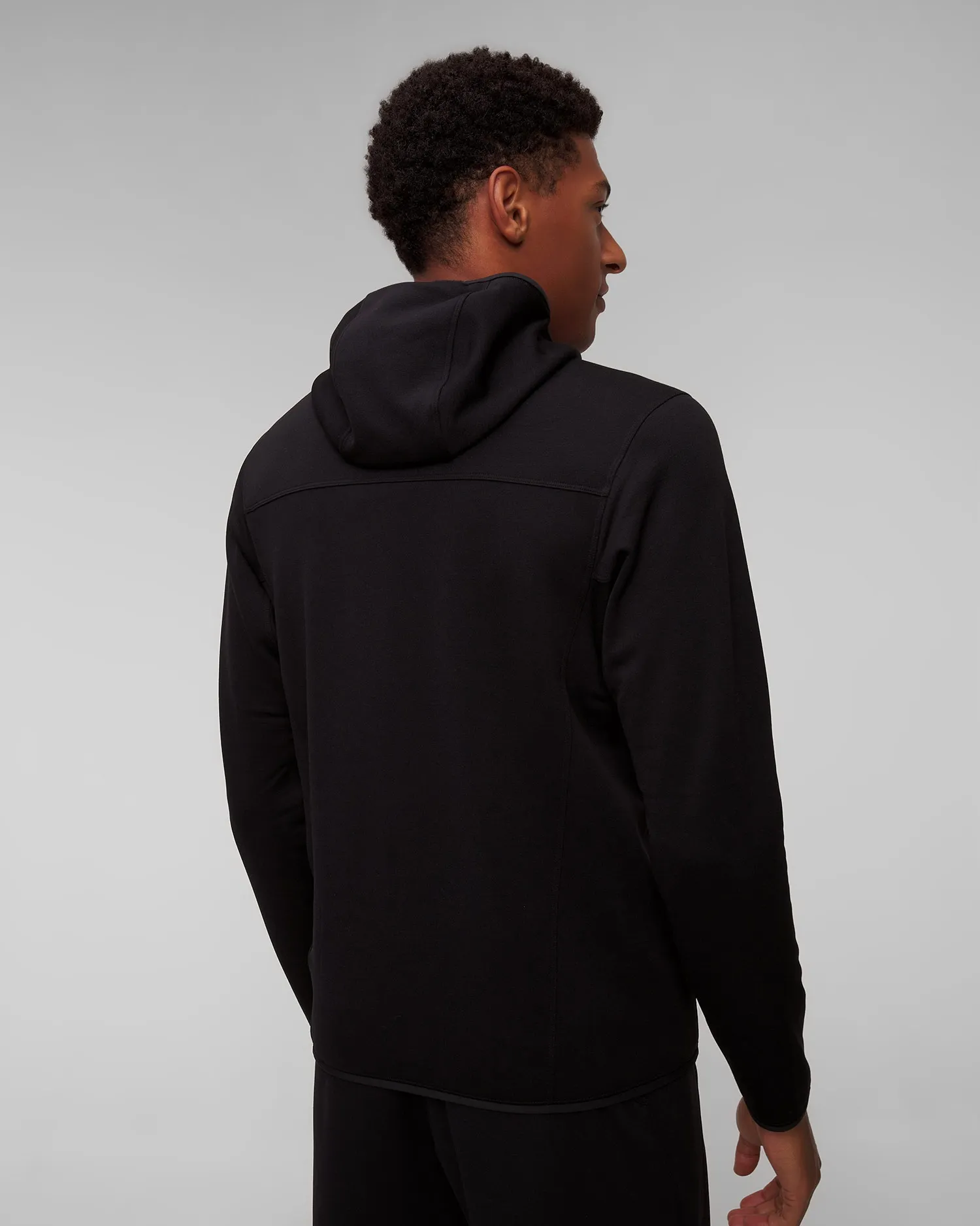 Men's black midlayer hooded sweatshirt Arcteryx Kyanite x000008446-black