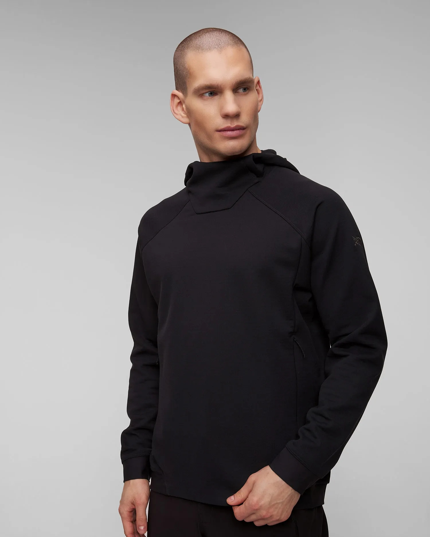 Men's black midlayer sweatshirt Arcteryx Rethel Hdy M x000006518-2291