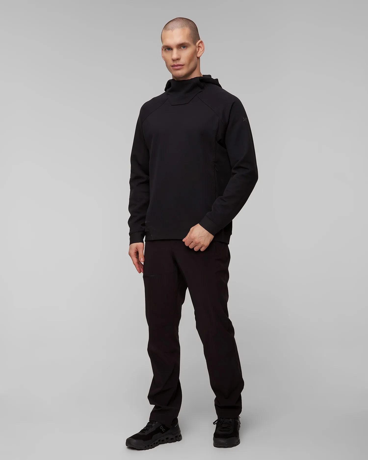 Men's black midlayer sweatshirt Arcteryx Rethel Hdy M x000006518-2291