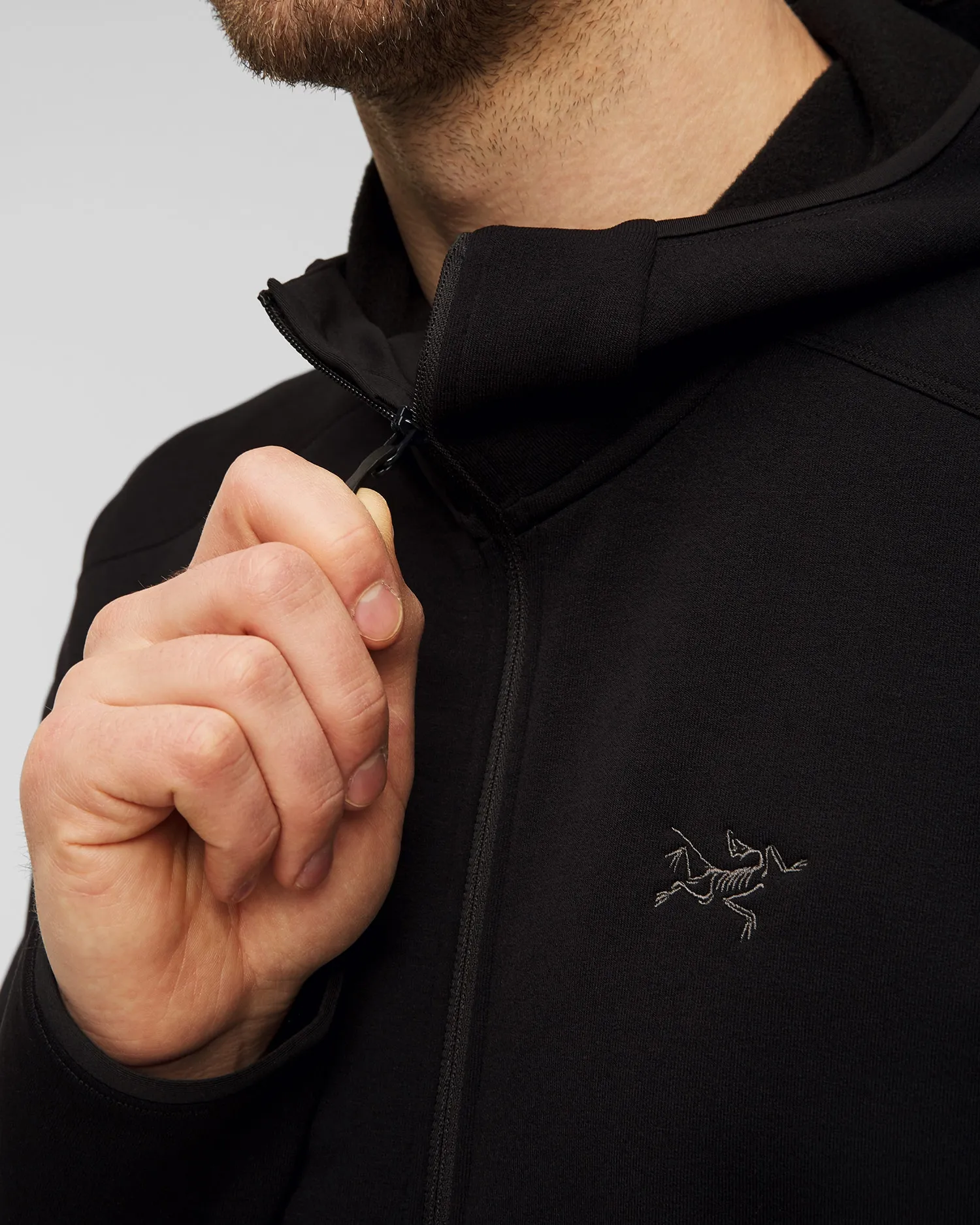 Men's black softshell hoodie Arcteryx Kyanite x000007396-2291