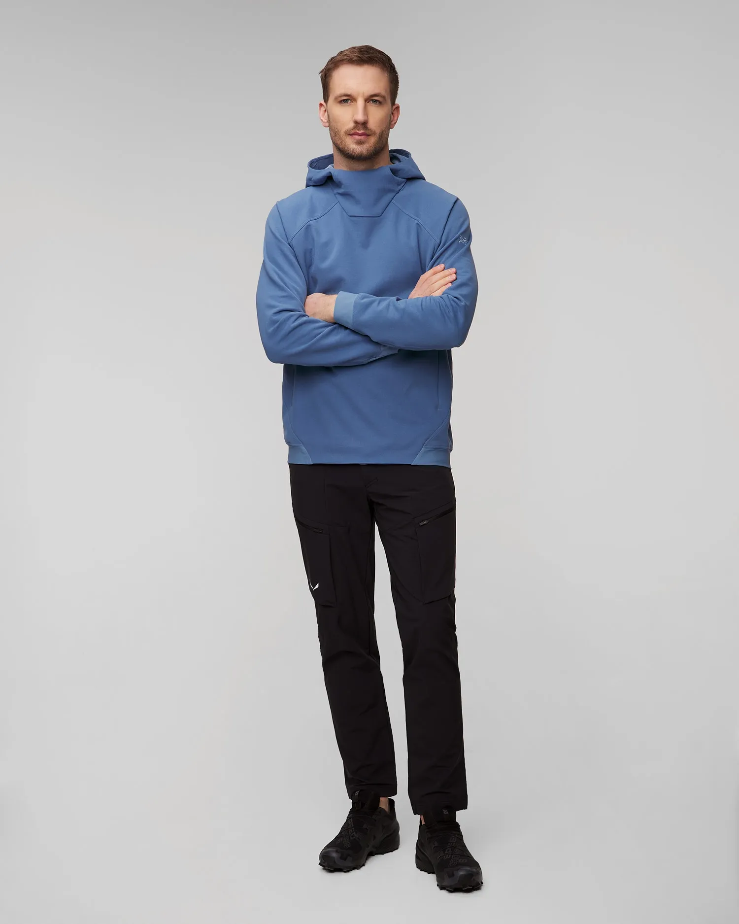 Men's blue midlayer sweatshirt Arcteryx Rethel Hdy M x000006518-20815